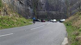 Finishing a great day with the down hill ride through Cheddar Gorge